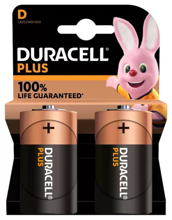 Duracell Plus D (lot de 6 piles)