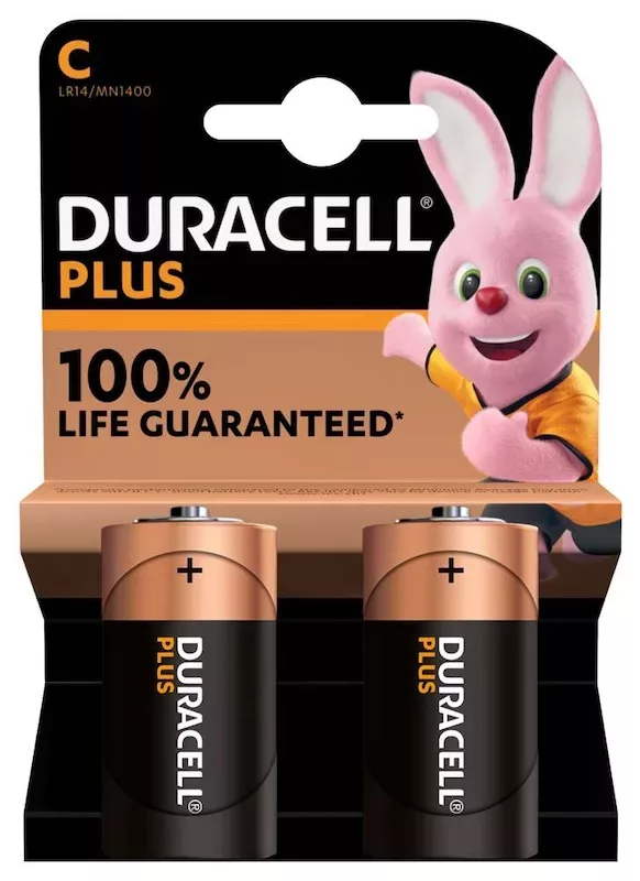 Duracell Plus C 10 BLISTERS DE 2 PILES (lot de 20 piles)