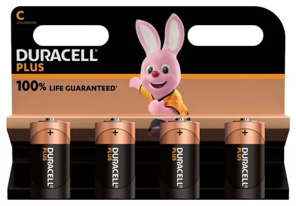 Duracell Plus C (set of 4 batteries)