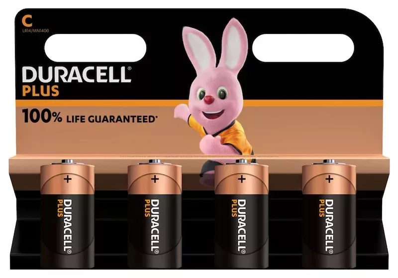 Duracell Plus C 12 BLISTERS DE 4 PILES (lot de 48 piles)