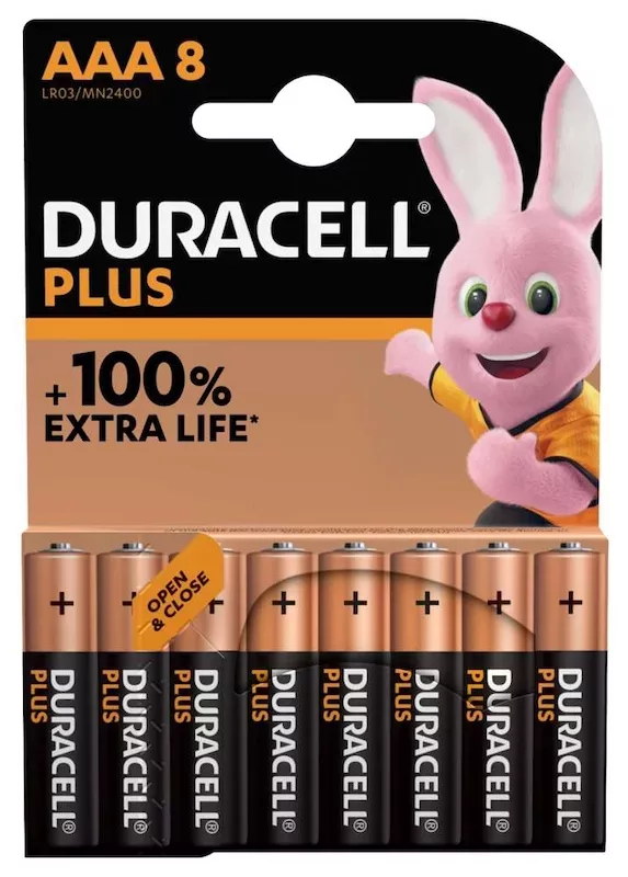 Duracell Plus AAA MN2400 (lot de 8 piles)