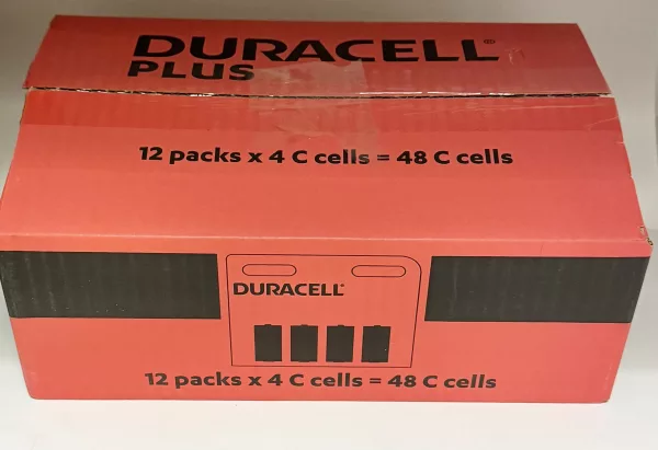 Duracell Plus C 12 BLISTERS DE 4 PILES (lot de 48 piles)