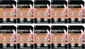 Duracell CR2025 10 BLISTERS DE 4 BATTERIES (lot de 40 piles)