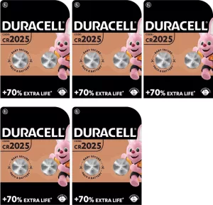 Duracell CR2025 5 BLISTERS DE 2 BATTERIES (lot de 10 piles)