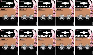 Duracell CR2032 10 BLISTERS 2 BATTERIES (lot de 20 piles)
