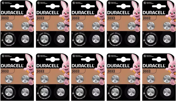 Duracell CR2032 10 BLISTERS DE 4 BATTERIES (lot de 40 piles)