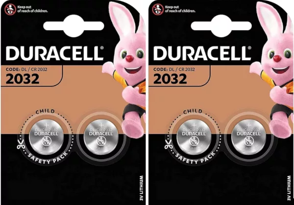 Duracell CR2032 2 BLISTERS 2 BATTERIES (set of 4 batteries)