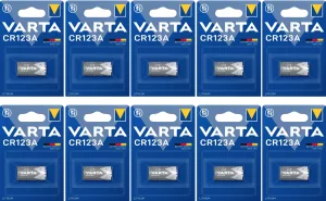 Varta CR123 (10 blisters de 1 batterie - LOT de 10 PILES)