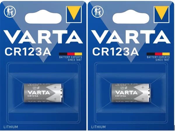 Varta CR123 (2 blisters de 1 batterie – LOT de 2 PILES)