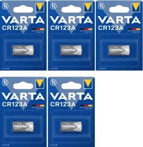Varta CR123 (5 blisters de 1 batterie - LOT de 5 PILES)
