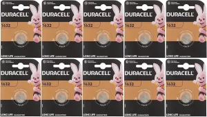 Duracell CR1632 (10 blisters de 1 batterie)