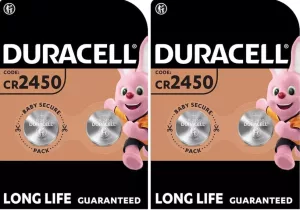 Duracell CR2450 (1 blister pack of 2 batteries) (Copie)