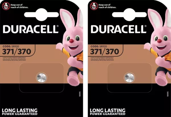 Duracell 371/370 (2 blisters de 1 batterie)
