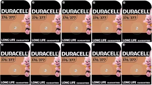 Duracell 377/376 (10 blisters de 1 batterie)