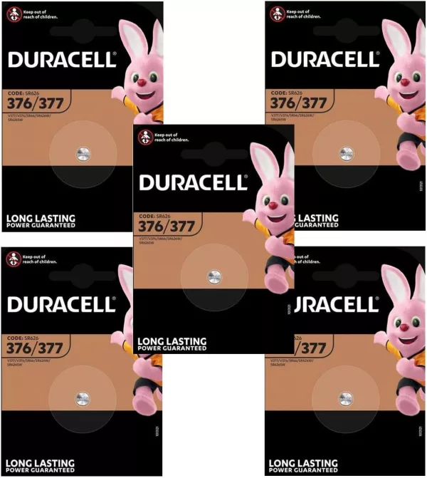 Duracell 377/376 (5 blisters de 1 batterie)