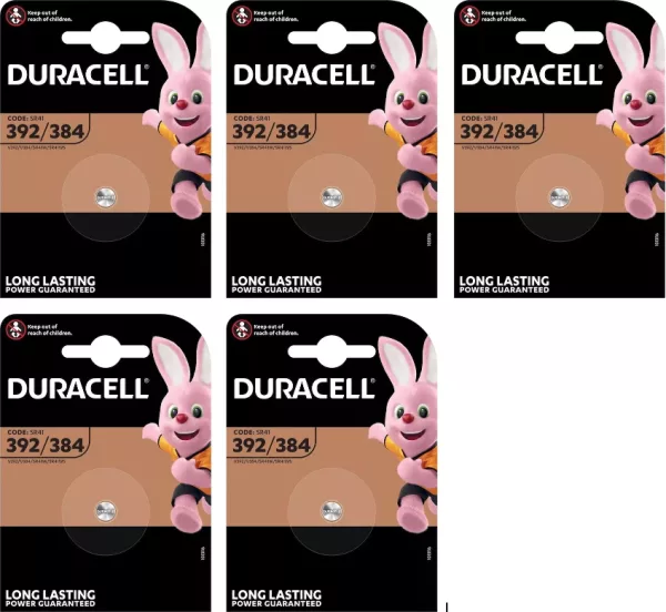 Duracell 392/384 (5 blisters de 1 batterie)