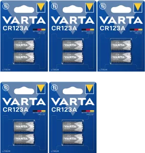 Varta CR123 (5 blisters de 2 batteries - LOT de 10 PILES)